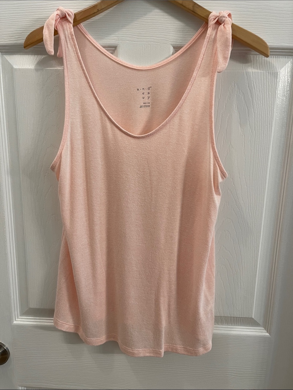 A New Day Pink Tie-Strap Tank Top